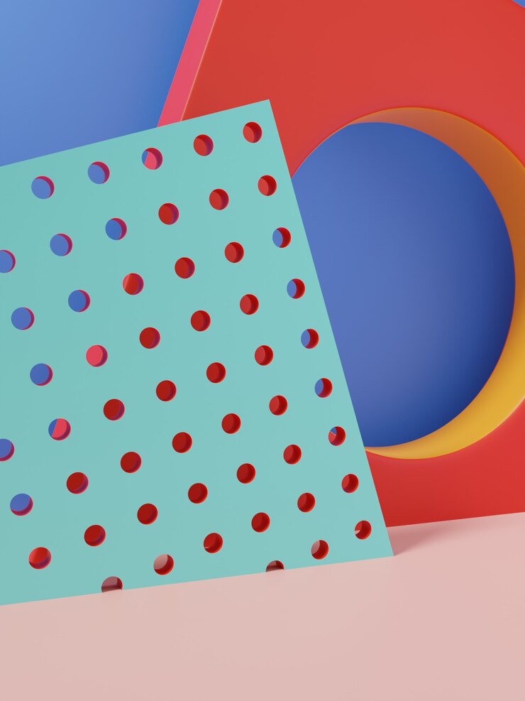 Representación 3D de colores vibrantes Fondo geométrico mínimo o abstracto de la exhibición del producto para la belleza