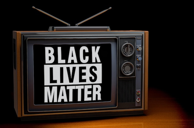 Representación 3D del concepto Black Lives Matter