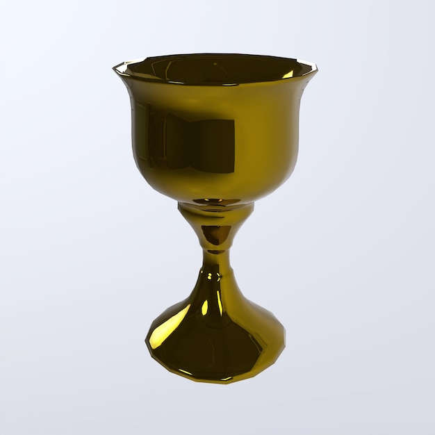 Representación 3d de copa