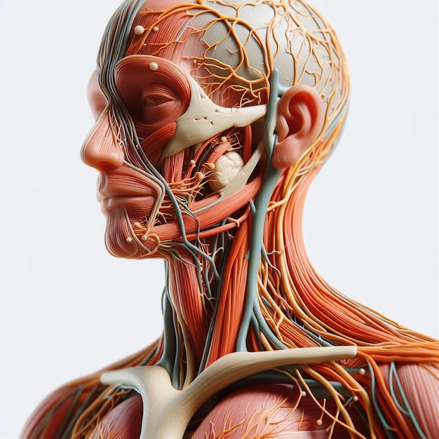 Foto representación en 3d de los diferentes sistemas de los órganos del cuerpo humano