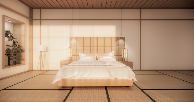 representación 3d del dormitorio moderno