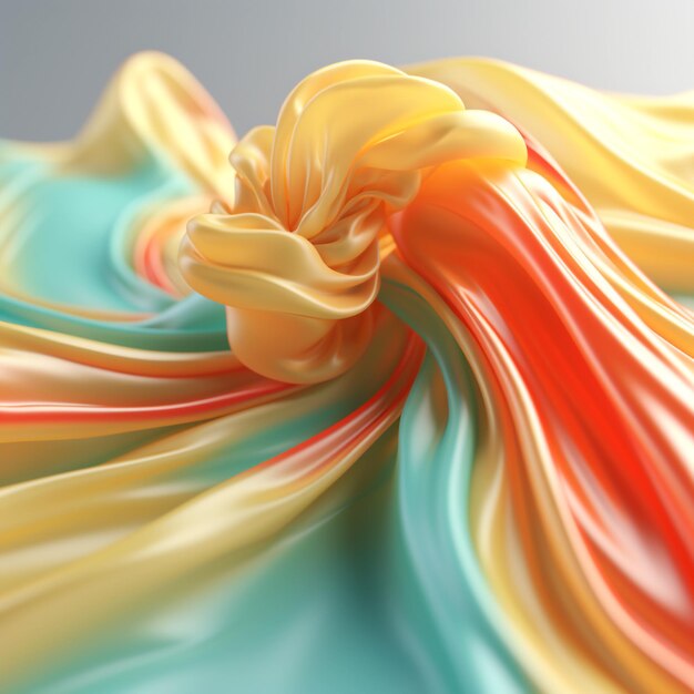 Foto representación 3d de un fondo abstracto de pintura colorida