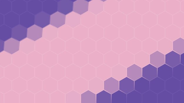 Representación 3D de un fondo basado en una cuadrícula tecnológica hexagonal
