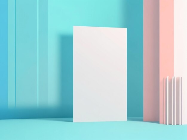 Representación 3D de fondo en blanco para diversos usos