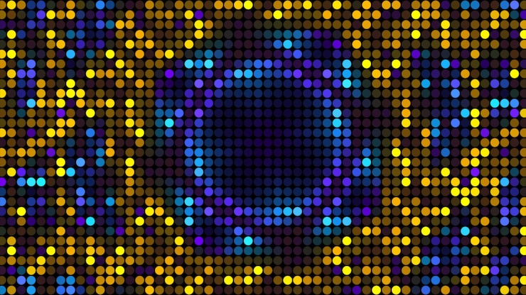 Foto representación 3d fondo colorido abstracto colores amarillo azul brillante papel tapiz colorido moderno