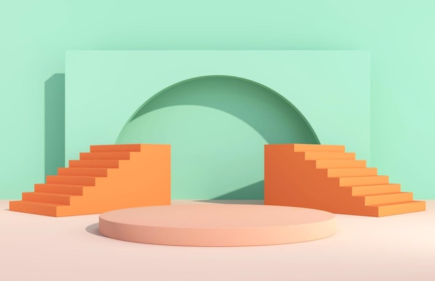 Representación 3D del fondo de la exposición