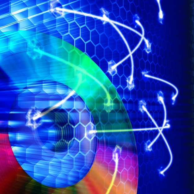 Representación 3d de fondo gráfico de datos informáticos