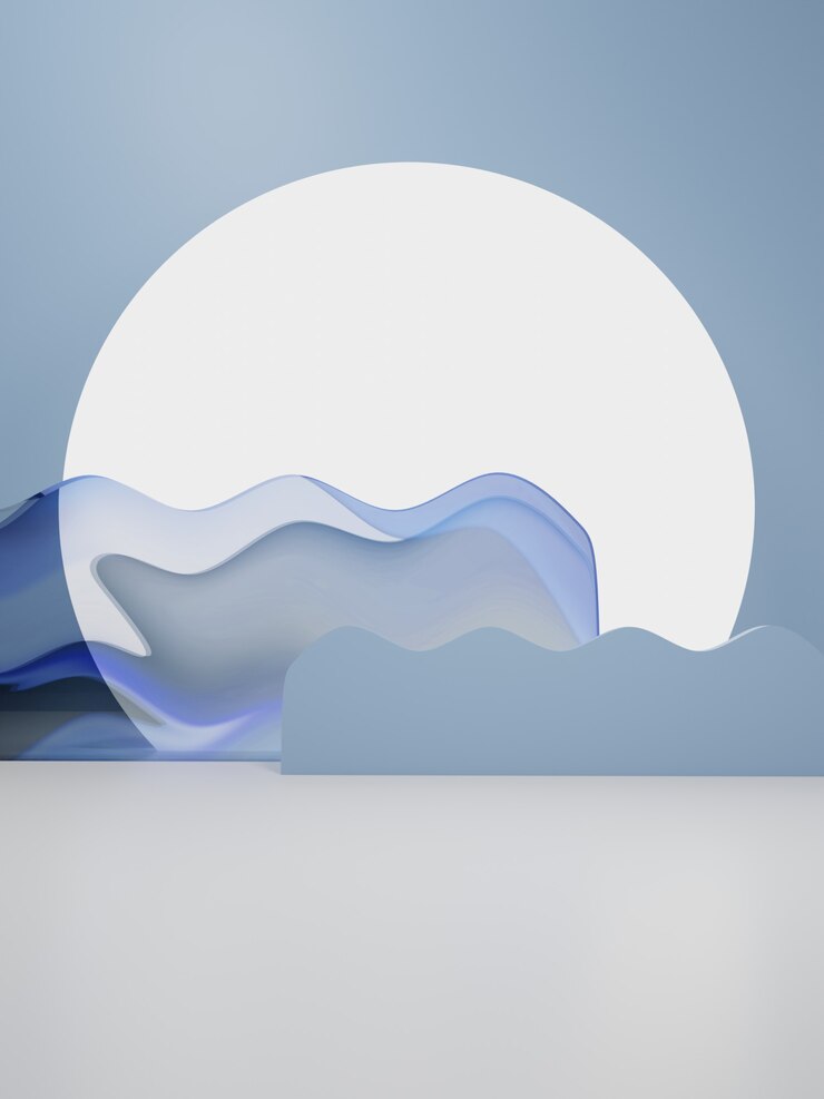 Representación 3D Fondo de pantalla de producto asiático chino japonés o coreano Sol de la mañana Acuarela