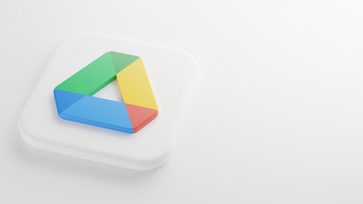 Foto representación 3d de fondo de unidad de google