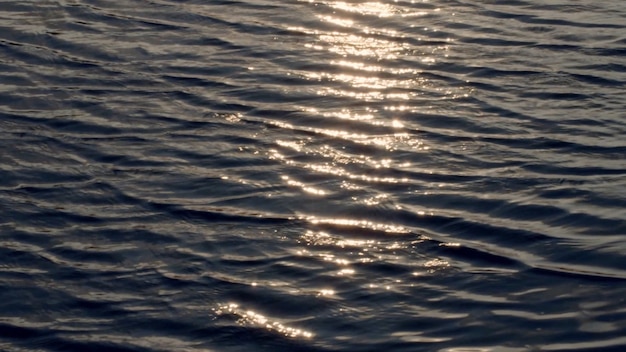 Representación 3D de una hermosa vista superior de las olas en el océano