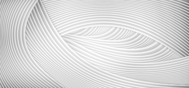 Representación 3D de líneas curvas blancas con fondo de textura abstracta