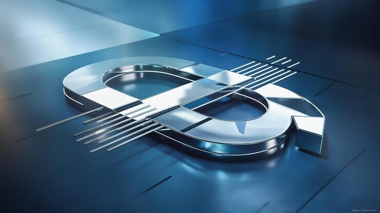 Foto representación 3d del logotipo de la aplicación de google sobre fondo azul