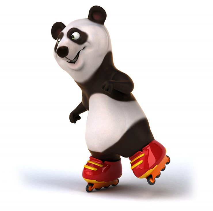 Foto representación 3d de oso lindo