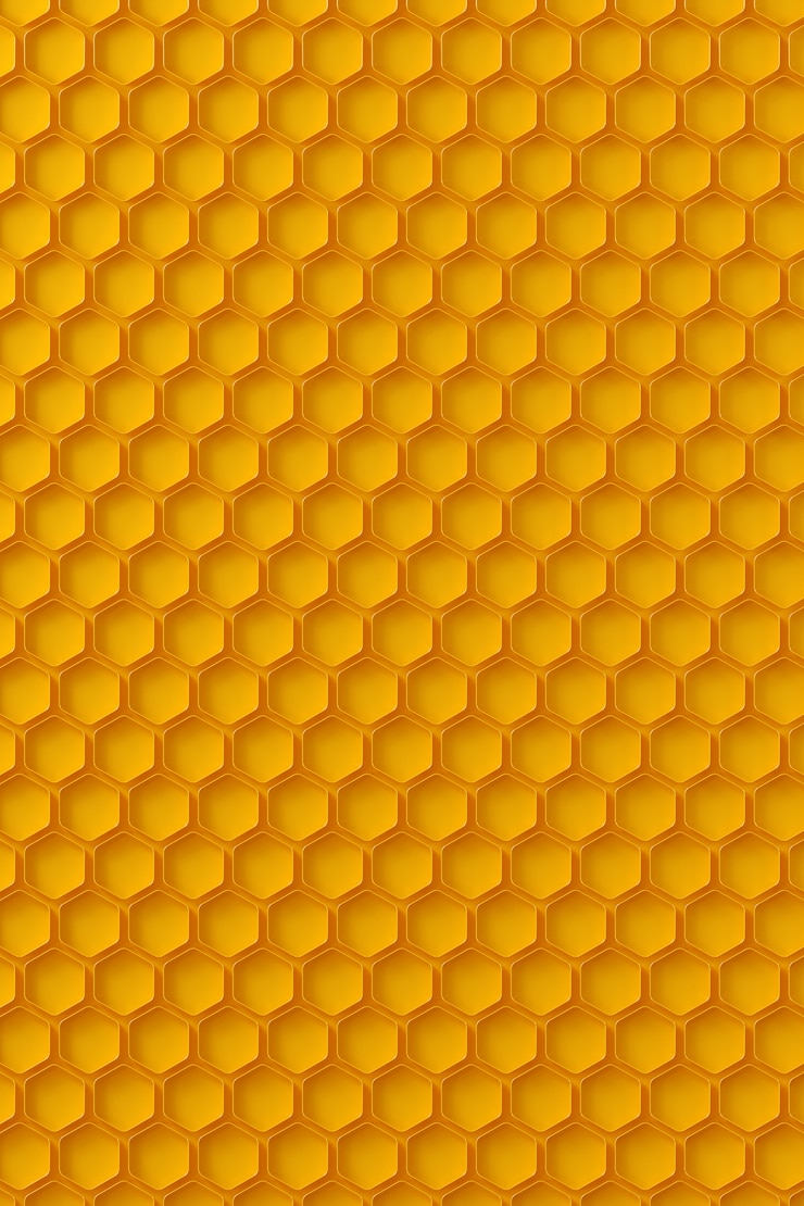 Foto representación 3d de un panal