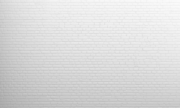Representación 3D. Pared de ladrillo de fondo antiguo blanco