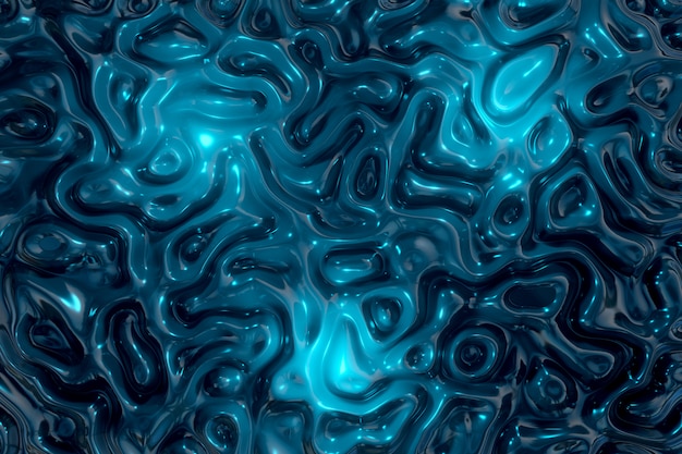 Representación 3D de patrones de textura líquida ondulada abstracta