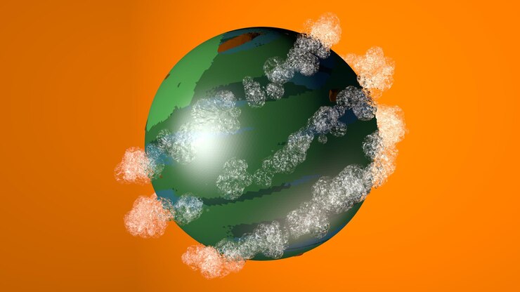 Representación 3d del planeta. Ilustración 3d. planeta bajo poli vector. Fondo. metaverso del universo