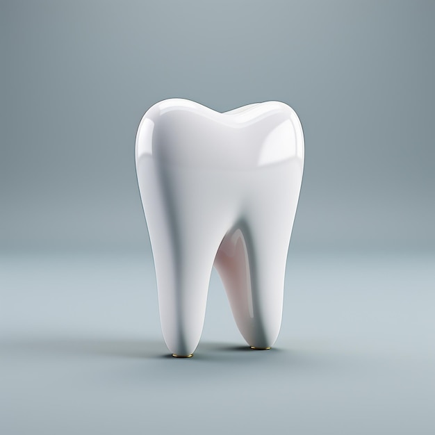 Representación 3D de un solo diente