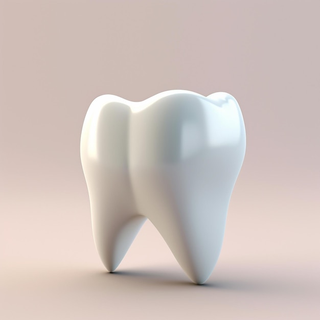 Representación 3D de un solo diente