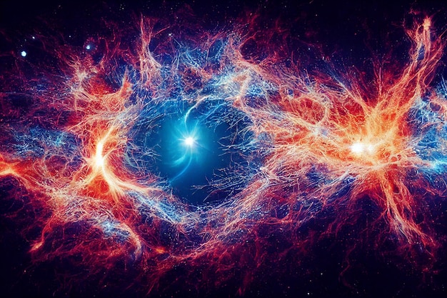 La representación 3D de la teoría del Big Bang