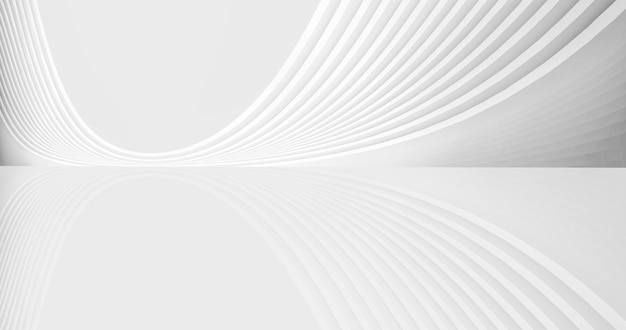 Representación 3D de textura de textura de línea de construcción futurista blanca