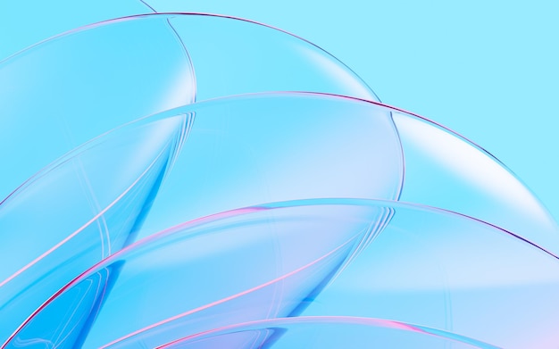 Representación abstracta de cristal del fondo 3d