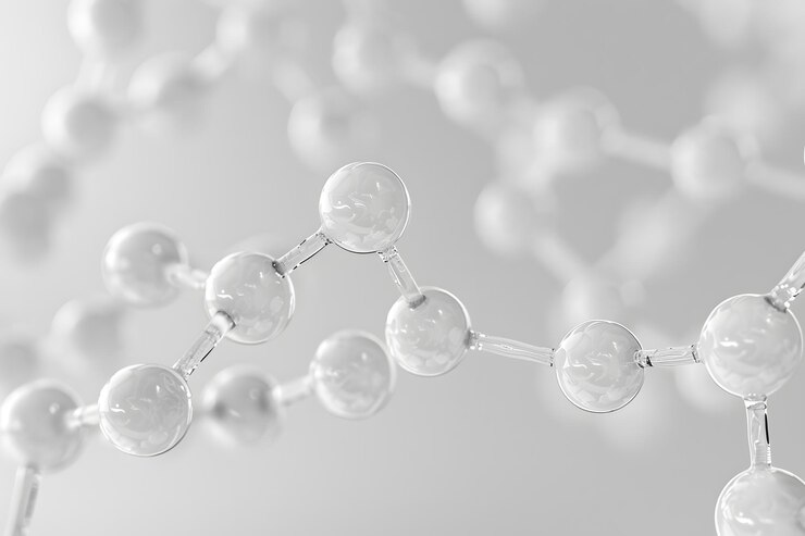 Representación abstracta de la estructura molecular en un estilo minimalista