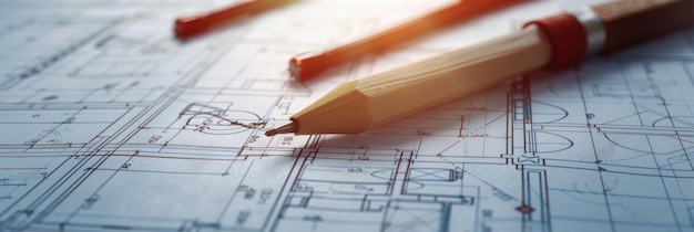representación arquitectónica moderna o concepto de diseño de un edificio