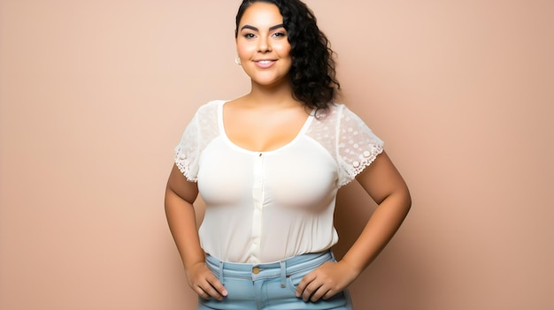 Representación diversa PlusSize Mujer latina y positividad corporal