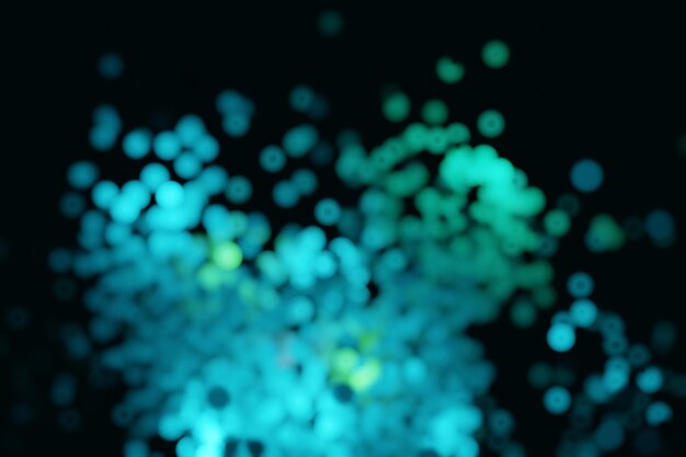Representación de fondo de partículas de brillo borroso abstracto
