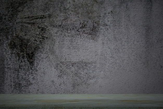 Foto representación del interior con muro y piso de concreto. fondo con textura.