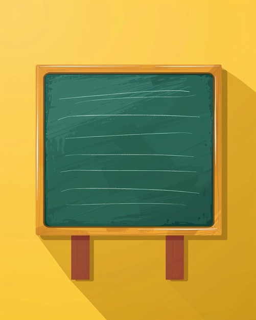 Una representación minimalista de una pizarra de maestros llena de lecciones