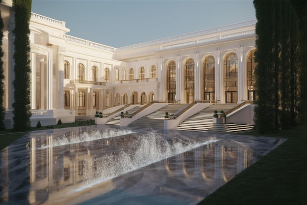 Una representación del nuevo palacio del futuro.