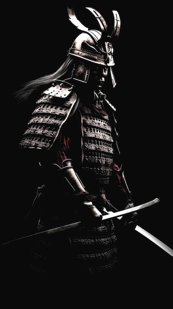 representación de samurai