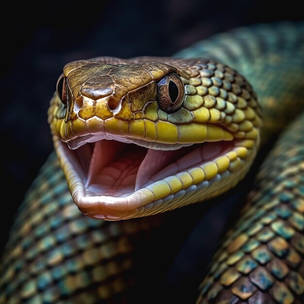 Foto representación de serpiente