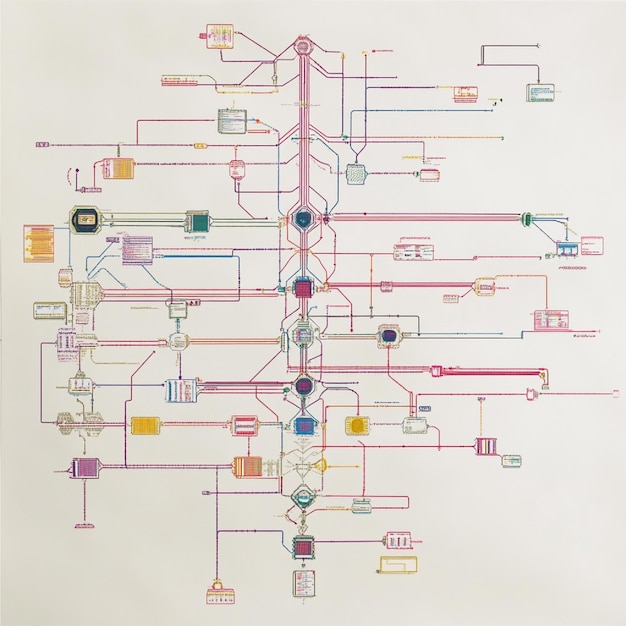 Una representación visual de la arquitectura de software y los patrones de diseño