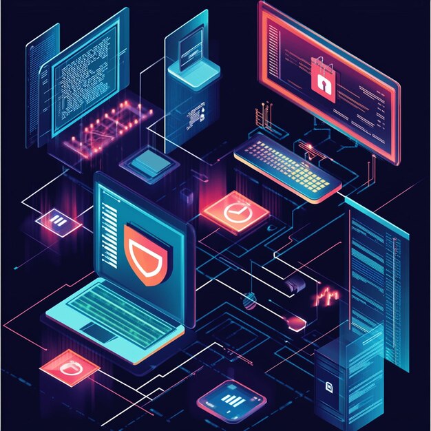 Representación visual del concepto de seguridad del sitio web