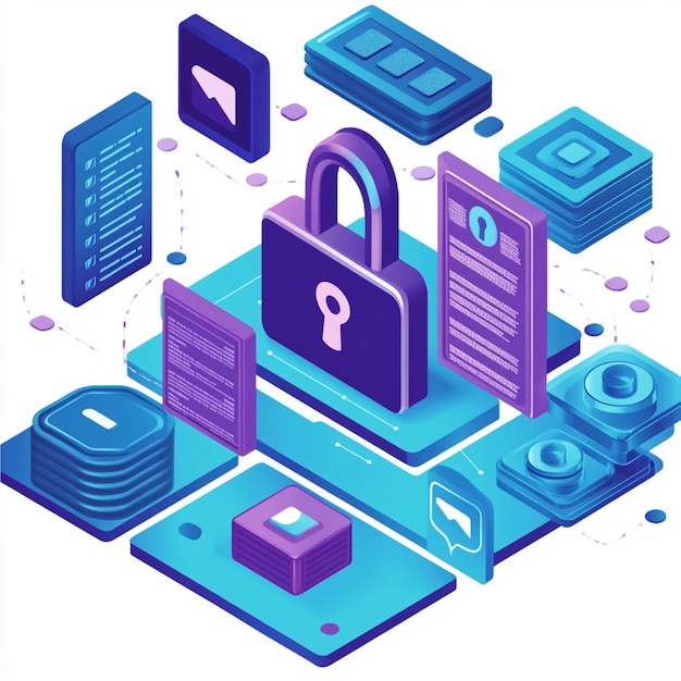 Una representación visual del cumplimiento de las leyes y reglamentos de privacidad de datos, como el RGPD o el CCPA, con