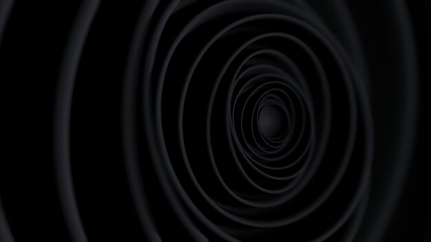 Representación visual de un efecto de túnel giratorio creado a través del diseño digital