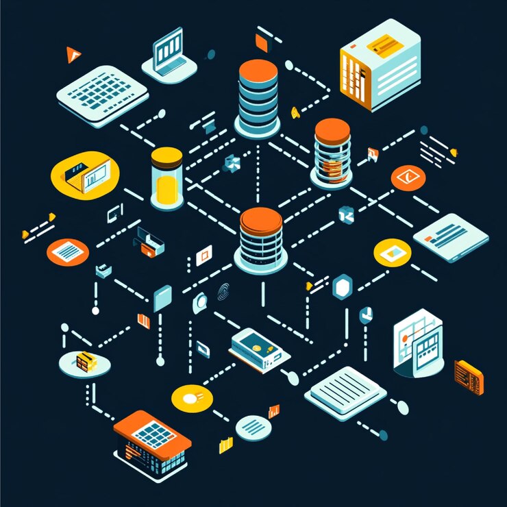 Foto una representación visual de la función de los almacenes de datos en el apoyo a la gestión de datos empresariales