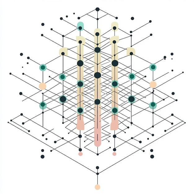 Una representación visual de una máquina vectorial de soporte SVM con una clara separación de las clases de datos