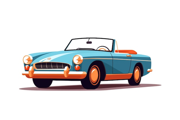 Representações cênicas de aventuras conversíveis de carros OpenTop em ação