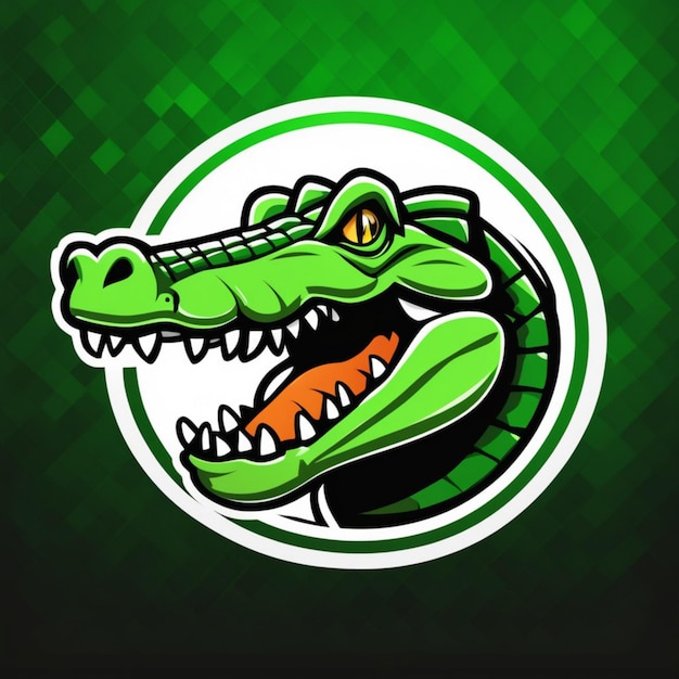 Reptilien-Dominanz-Krokodil-Esports-Ikone