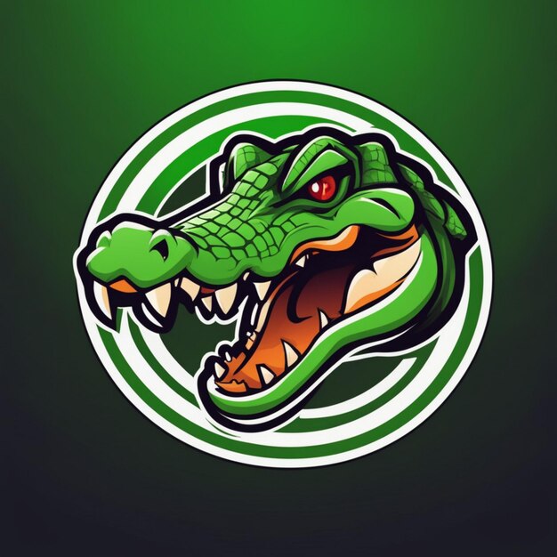 Foto reptilien-dominanz-krokodil-esports-ikone