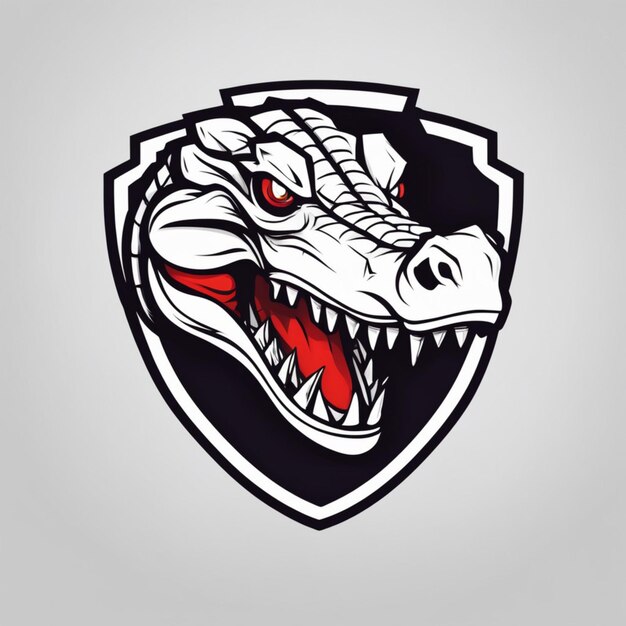 Reptilien-Dominanz-Krokodil-Esports-Ikone