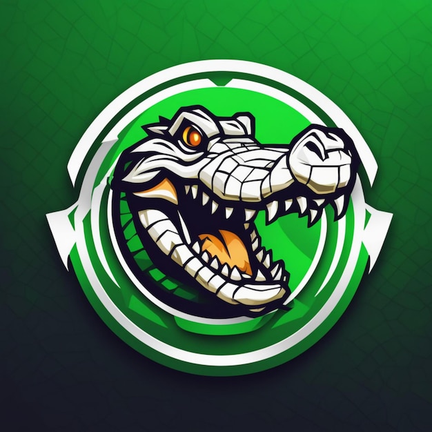 Reptilien-Dominanz-Krokodil-Esports-Ikone