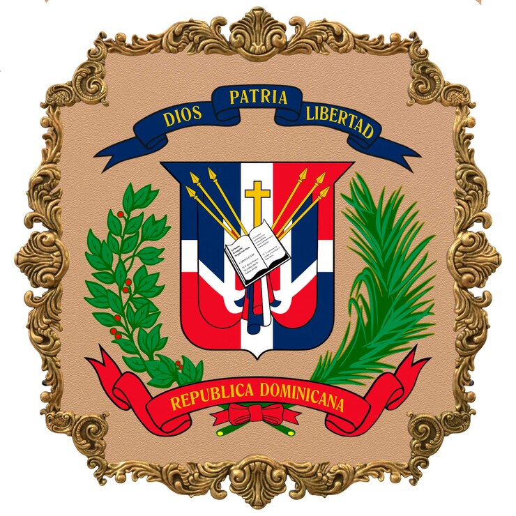 Foto república dominicana emblema nacional día de la independencia nacional