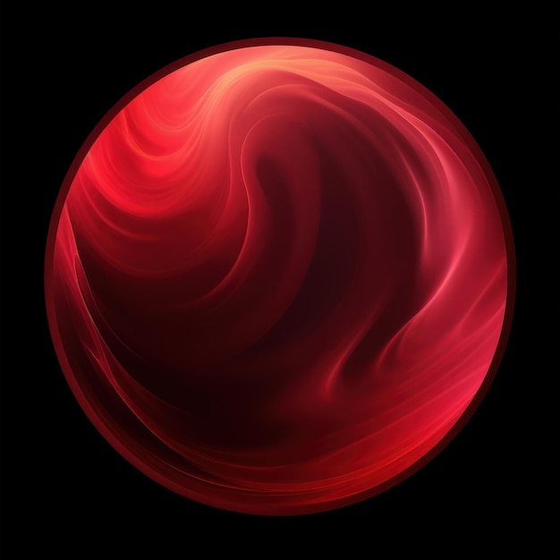 Se requiere un efecto de vapor suave rojo. El fondo es negro. Visión lateral realista y de alta definición.