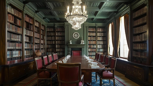 Reserva el cuarto de la biblioteca.