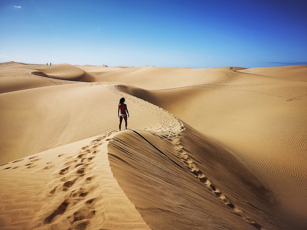 Reserva natural de dunas de Maspalomas en Gran Canaria, España